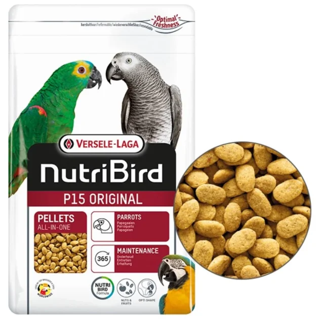 Полноценный корм Versele-Laga NutriBird P15 Original для крупных попугаев, 1 кг